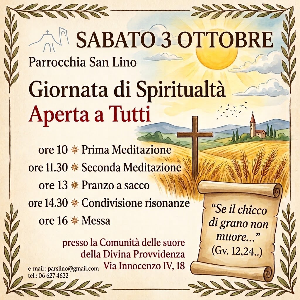 Giornata di Spiritualità aperta a tutti